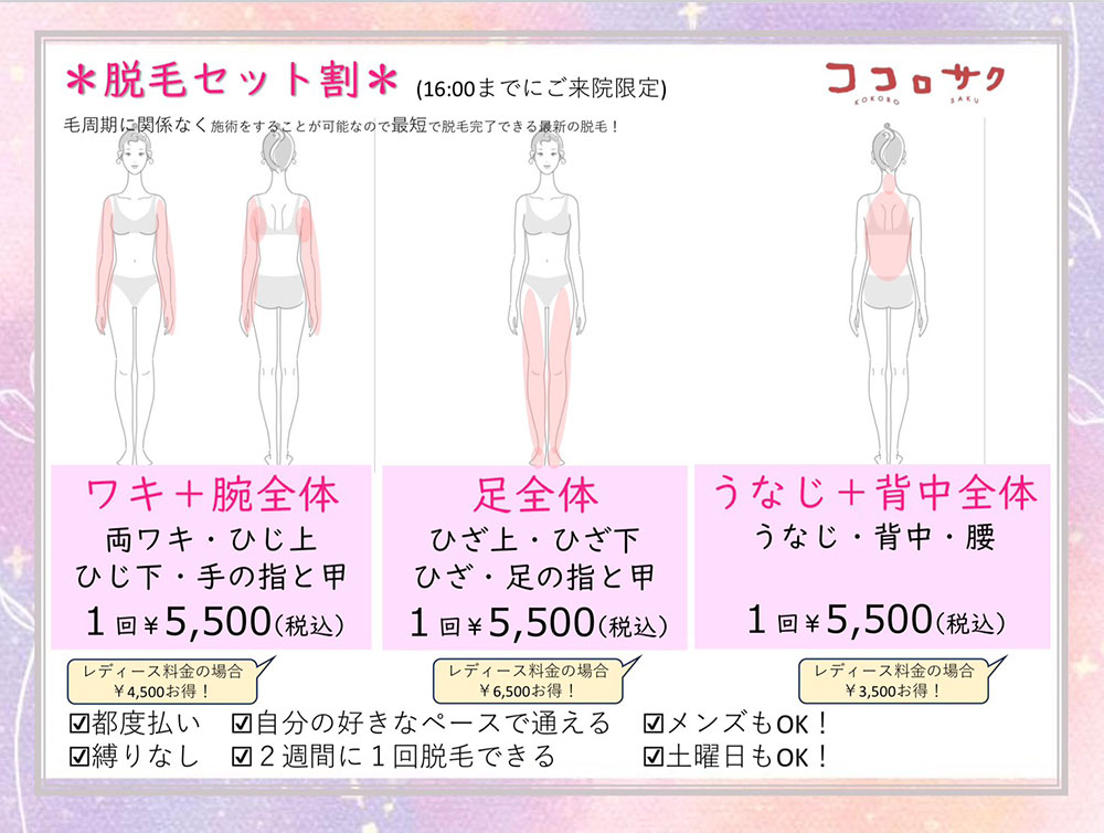 脱毛セット割